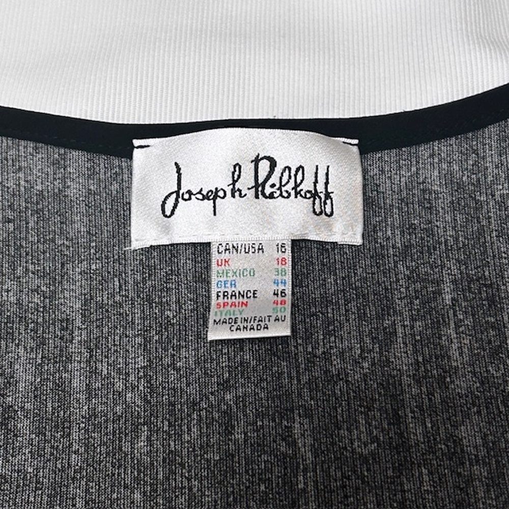 Joseph Ribkoff Dress Graphic Tribal Geometric Tank Sheath Made in Canada - Picture 13 of 16